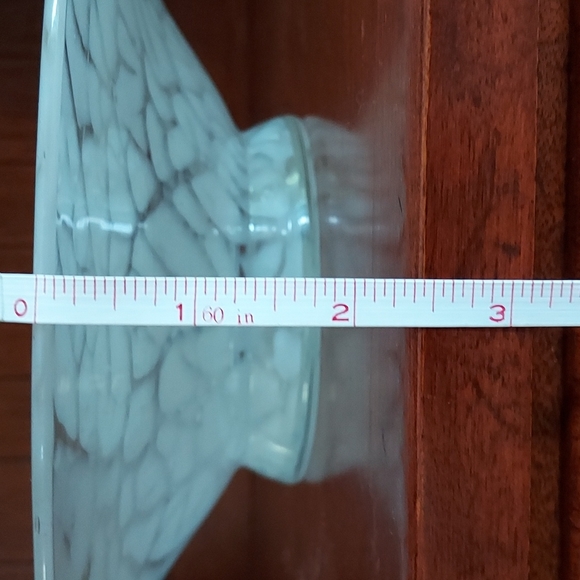 💕  Antique glass cloud  bowl candle holder centerpiece - Picture 12 of 15